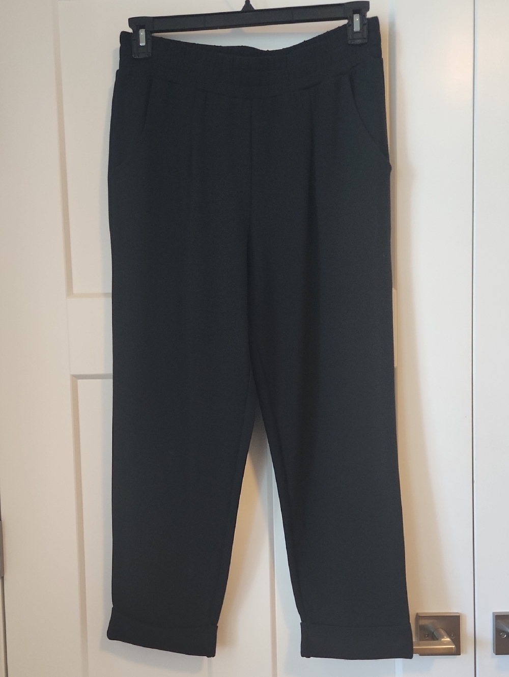 Varley Black DoubleSoft Pullon Pant Sz L